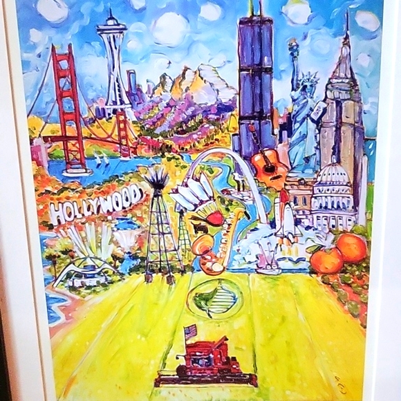 GREAT AMERICAN COMPANIES SIGNED PRINT MICHAEL SAVAGE IVY FUNDS - Picture 2 of 6